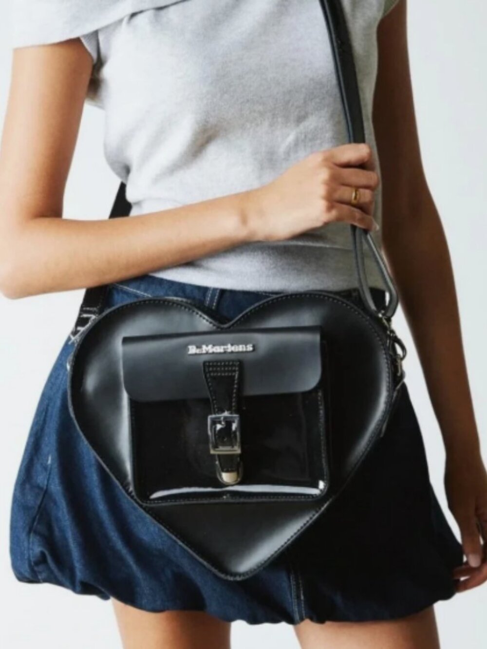 Dr. Martens HEART  2-in-1 Backpack/ Crossbody Bag in Black MSRP$190 Fun & Chic